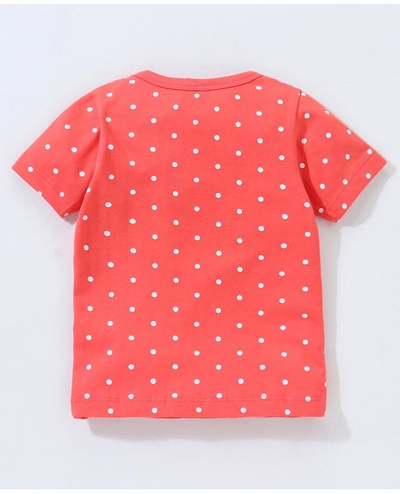 Babyhug Half Sleeves Vests Butterfly Print Pack of 2 - Red and Pink