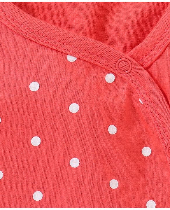 Babyhug Half Sleeves Vests Butterfly Print Pack of 2 - Red and Pink