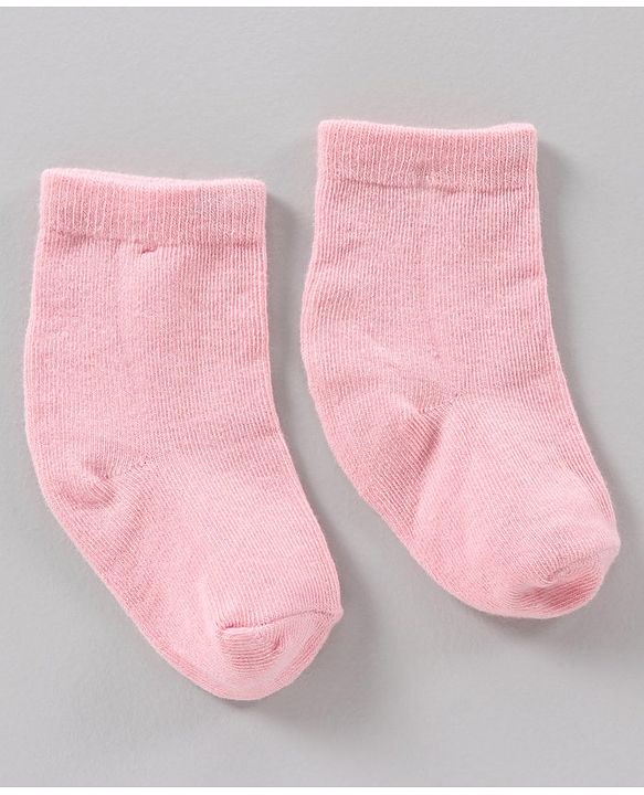 Cutewalk by Babyhug Anti Bacterial Socks Pack of 3 Pairs - Pink