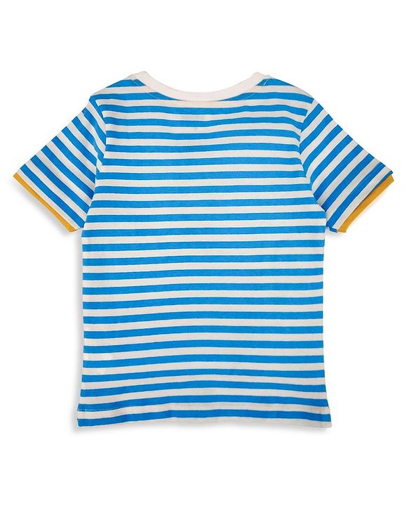 Babyhug Half Sleeves Tee Mickey Mouse Print - Blue