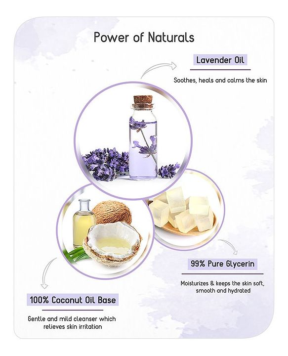 Babyhug Soothing Lavender Glycerin Bathing Bar - 75 g