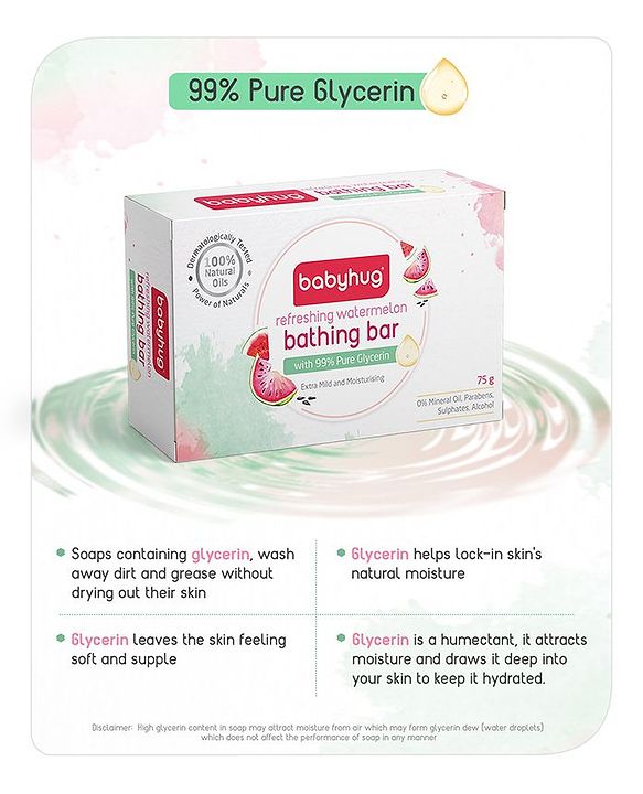 Babyhug Soothing Lavender Glycerin Bathing Bar - 75 g