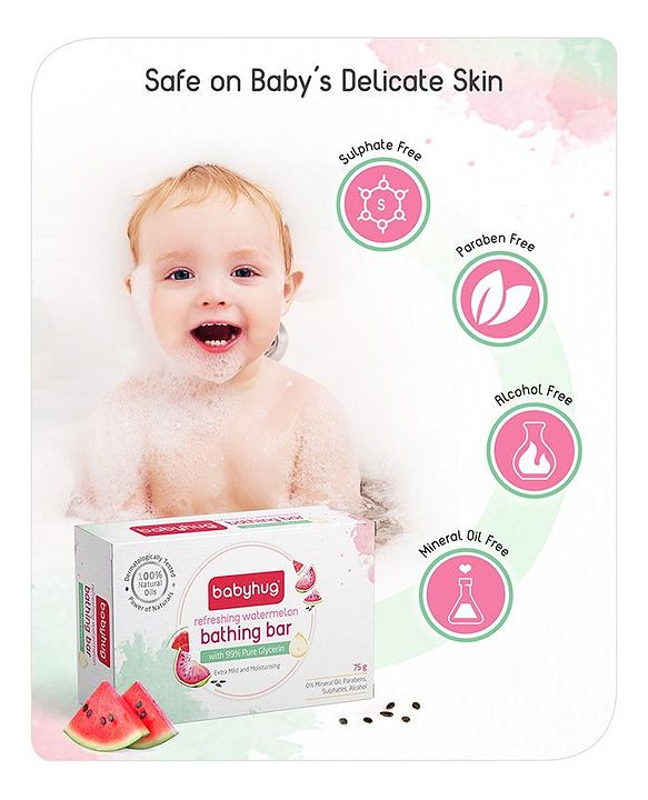 Babyhug Soothing Lavender Glycerin Bathing Bar - 75 g