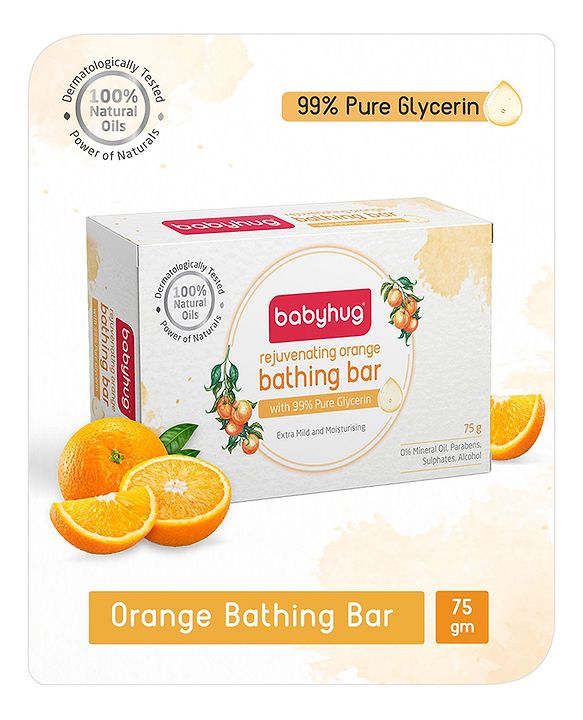 Babyhug Soothing Lavender Glycerin Bathing Bar - 75 g