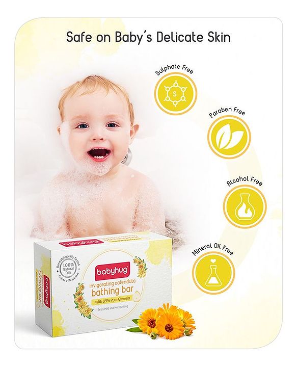 Babyhug Soothing Lavender Glycerin Bathing Bar - 75 g