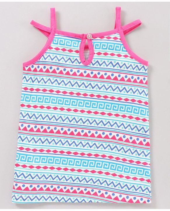 Pine Kids Knitted Bio Washed Printed Top - Blue