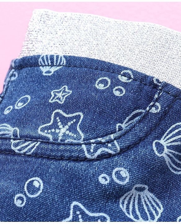 Babyhug Denim Jeggings  - Blue