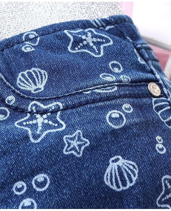 Babyhug Denim Jeggings  - Blue