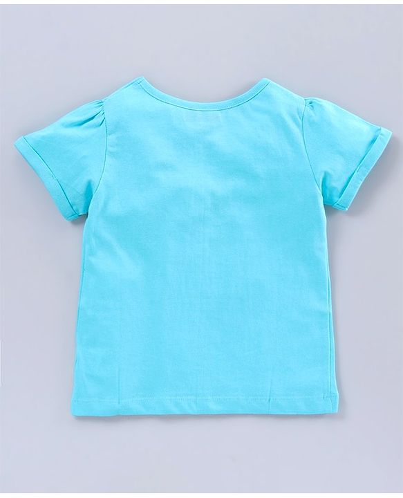 Pine Kids Half Sleeves Biowash Tees Text Print Pack of 2 - Green Blue