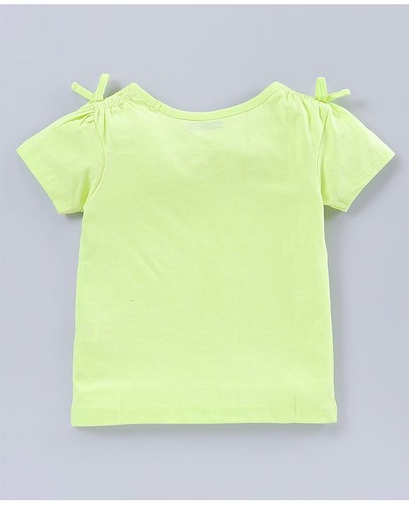 Pine Kids Half Sleeves Biowash Tees Text Print Pack of 2 - Green Blue