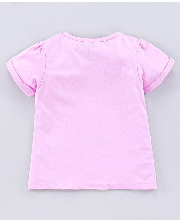 Pine Kids Half Sleeves Bio Wash Printed Top Pack of 2  - Pink Peach