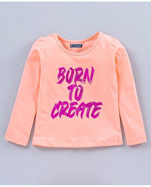 Pine Kids Full Sleeves Biowash Tees Pack of 2 - Blue Peach