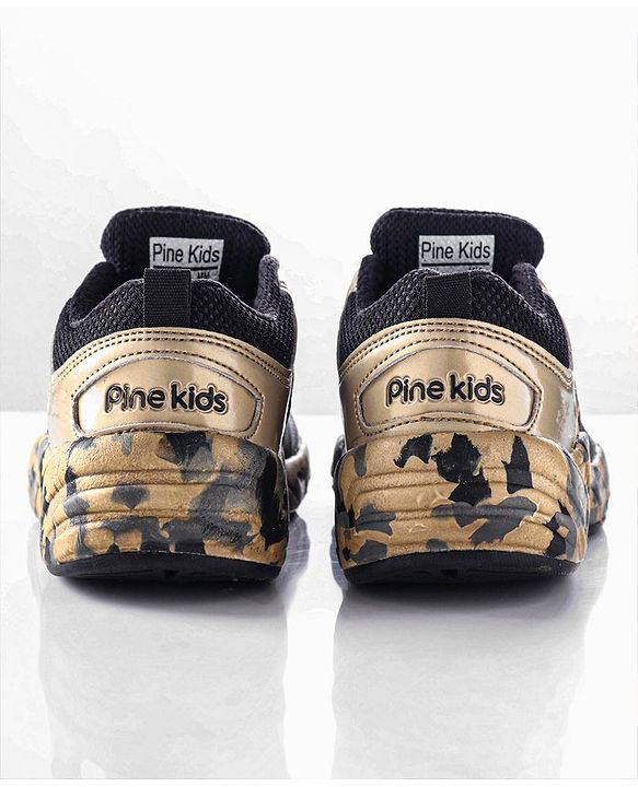 Pine Kids Sports Shoes - Black Beige