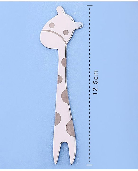 Pine Kids Stainless Steel Fruit Fork Pack of 4 - Length 12.5 cm Each