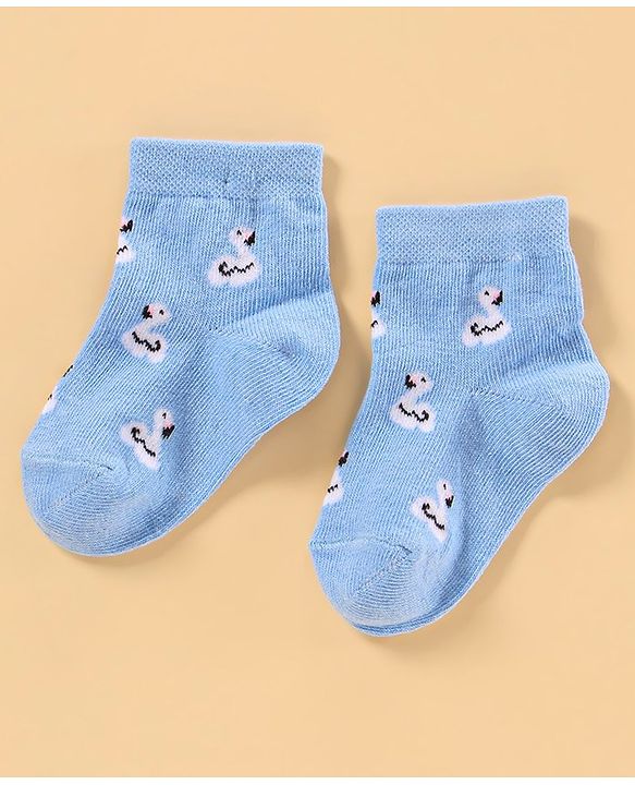 Cute Walk by Babyhug Anti Bacterial Ankle Length Socks Pack of 3 - Pink Blue White