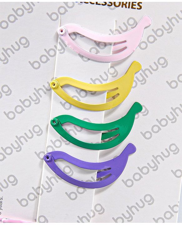 Babyhug Hair Pins And Clips Multicolor - Pack of 12