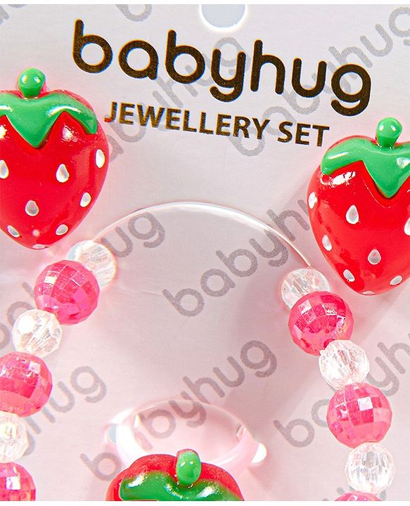 Babyhug Beaded Jewellery Set - Pink
