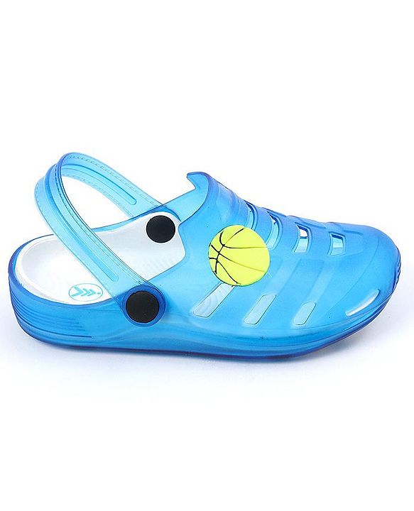 Pine Kids Clogs with Backstrap Ball Patch - Blue