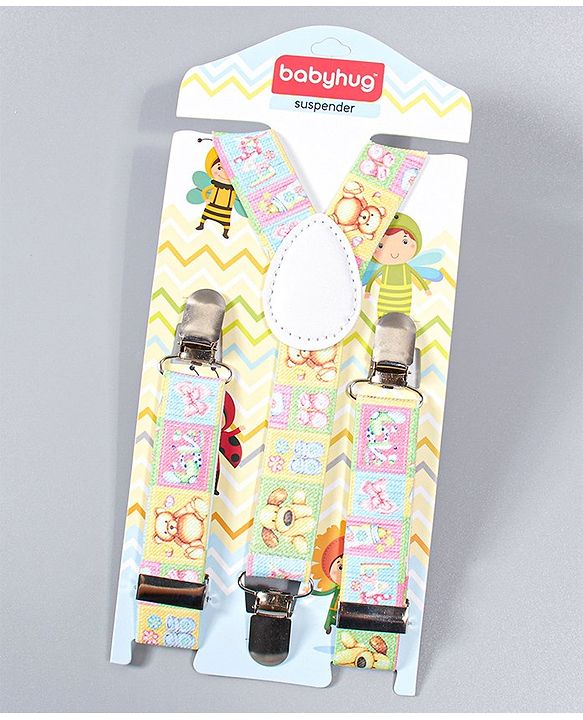 Babyhug Suspenders Animal Print - Multicolour