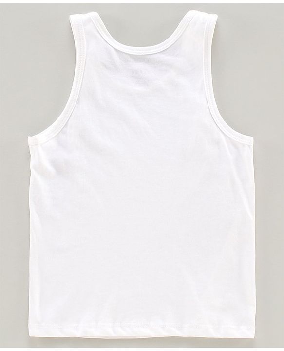 Pine Kids Sleeveless Anti microbial & Biowash Vests Pack of 3 - Red Navy Blue White
