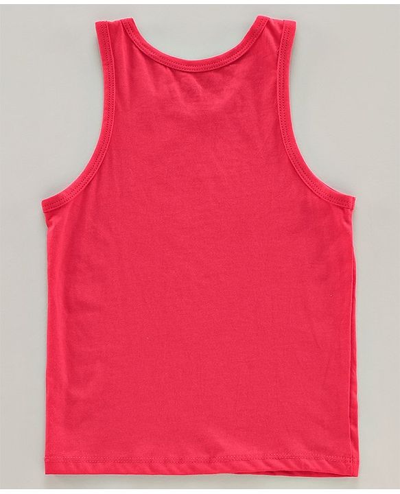 Pine Kids Sleeveless Anti microbial & Biowash Vests Pack of 3 - Red Navy Blue White