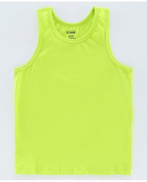 Pine Kids Sleeveless Anti Microbial and Biowash Vest Pack of 3 - Orange