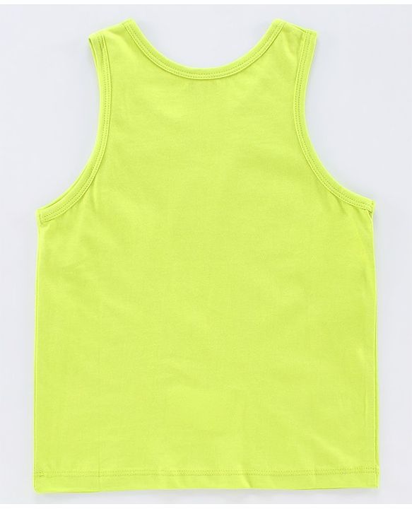 Pine Kids Sleeveless Anti microbial & Bio Wash Vest Pack of 2 - Green Blue