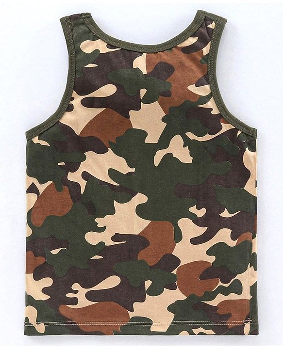 Pine Kids Anti Microbial & Biowashed Sleeveless Vests Pack of 2 - Orange Green