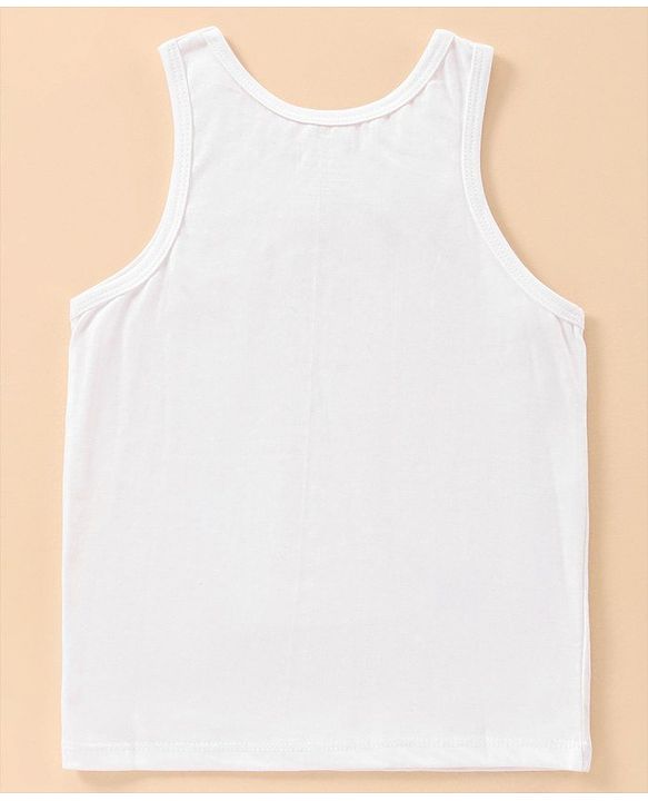 Pine Kids 100% Cotton Sleeveless Biowashed & Antimicrobial Vests Pack of 2 - Multicolor