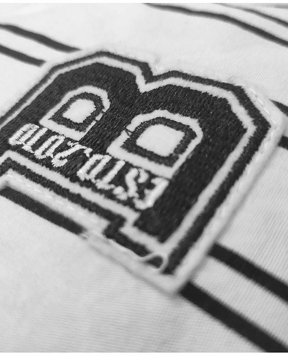 Babyhug Full Sleeves T-shirt Striped - White