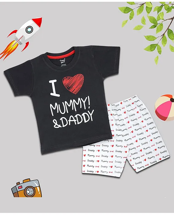 mummy daddy baby t shirt