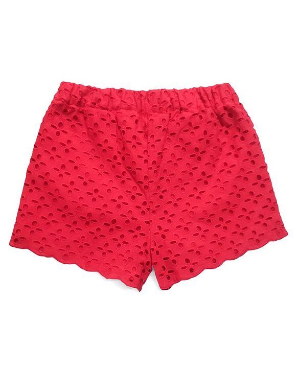 Babyhug Sleeveless Top & Shorts Bow Appliques - Navy Blue  Red