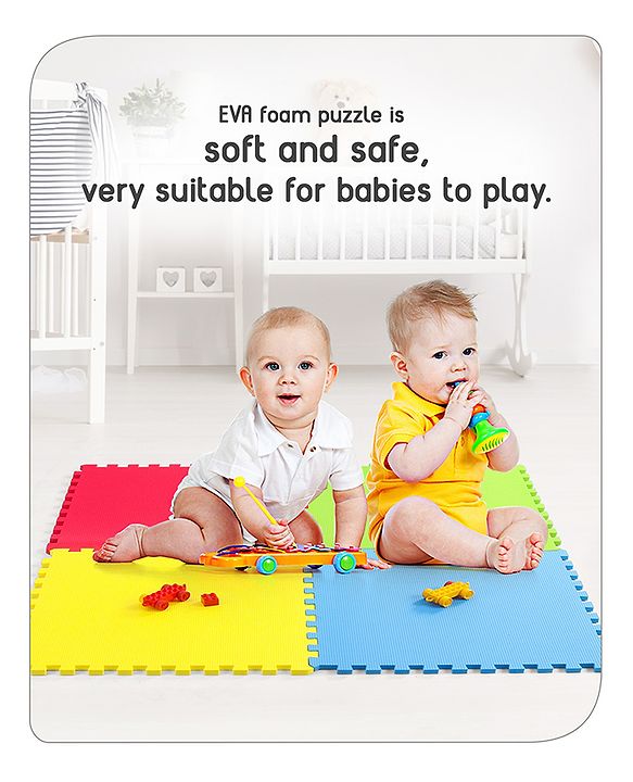 Babyhug EVA foam Floor Puzzle Playmat (Colour May vary)