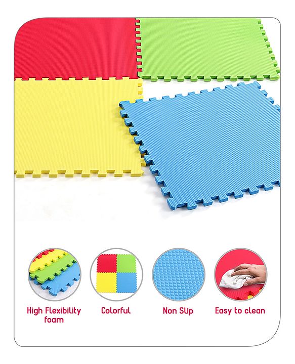 Babyhug EVA foam Floor Puzzle Playmat (Colour May vary)