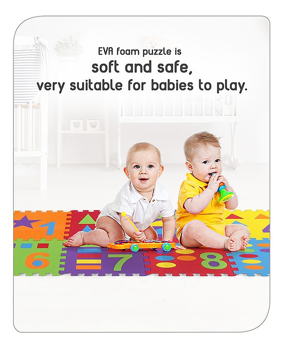 Babyhug Pop Out Playmat Numbers & Shapes Floor Mat (Colour May vary)