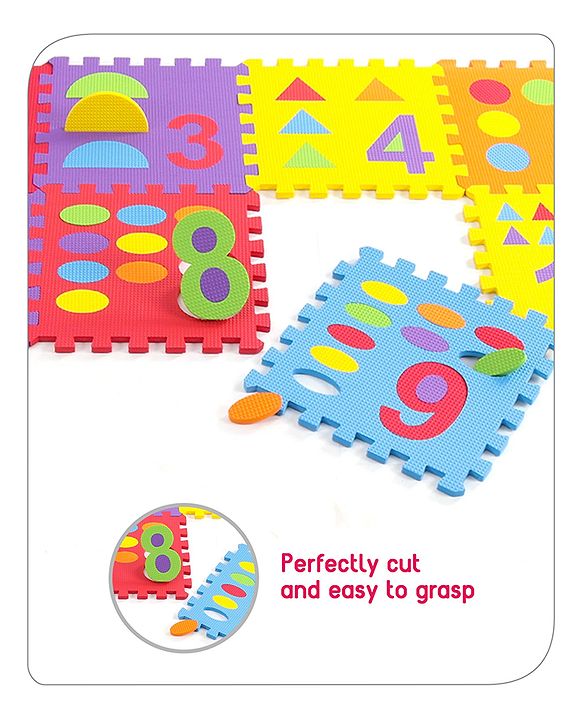 Babyhug Pop Out Playmat Numbers & Shapes Floor Mat (Colour May vary)