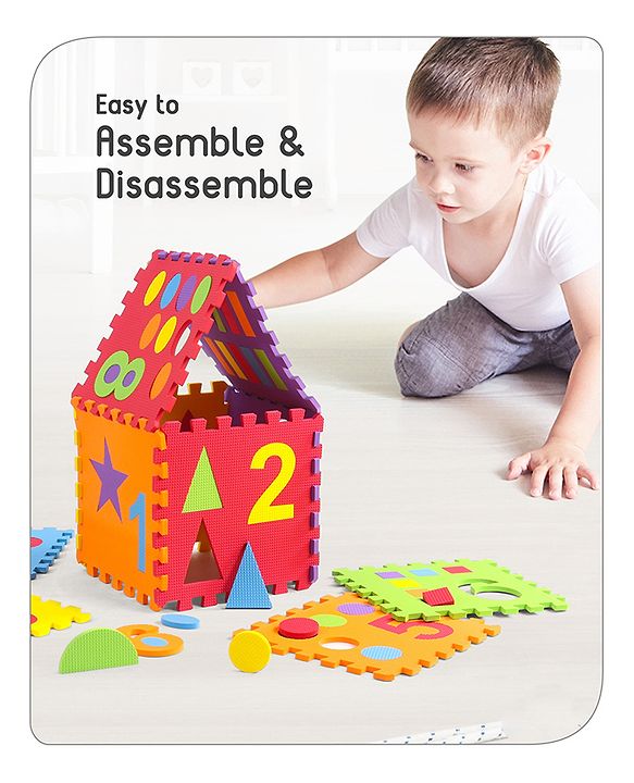 Babyhug Pop Out Playmat Numbers & Shapes Floor Mat (Colour May vary)