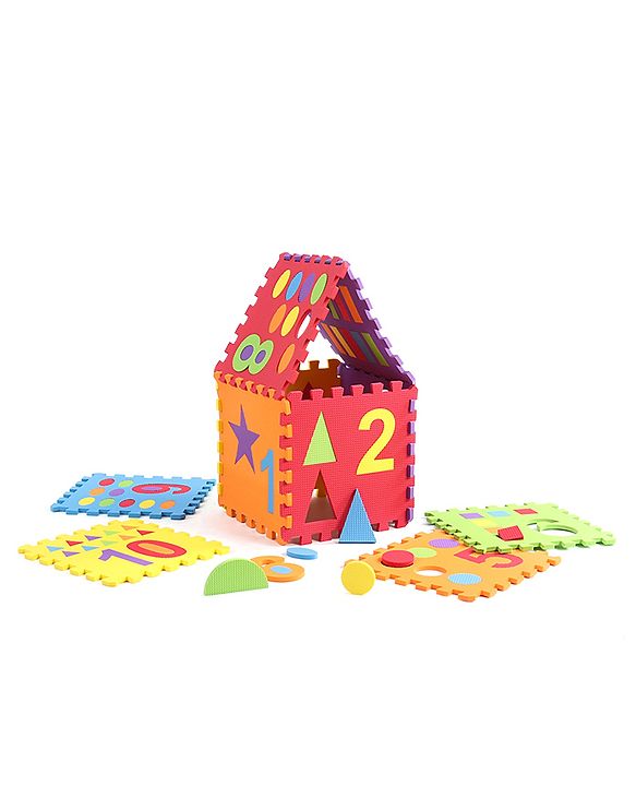 Babyhug Pop Out Playmat Numbers & Shapes Floor Mat (Colour May vary)