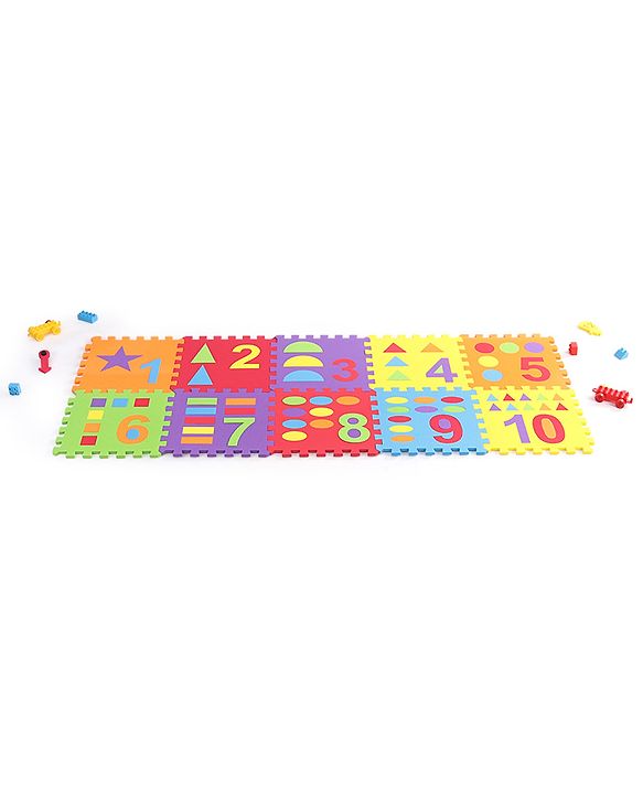 Babyhug Pop Out Playmat Numbers & Shapes Floor Mat (Colour May vary)