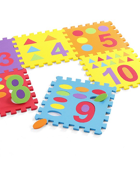 Babyhug Pop Out Playmat Numbers & Shapes Floor Mat (Colour May vary)