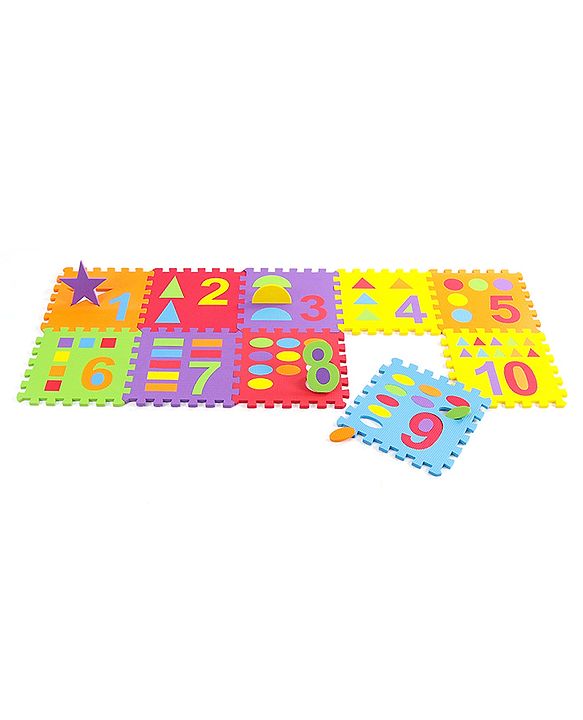 Babyhug Pop Out Playmat Numbers & Shapes Floor Mat (Colour May vary)