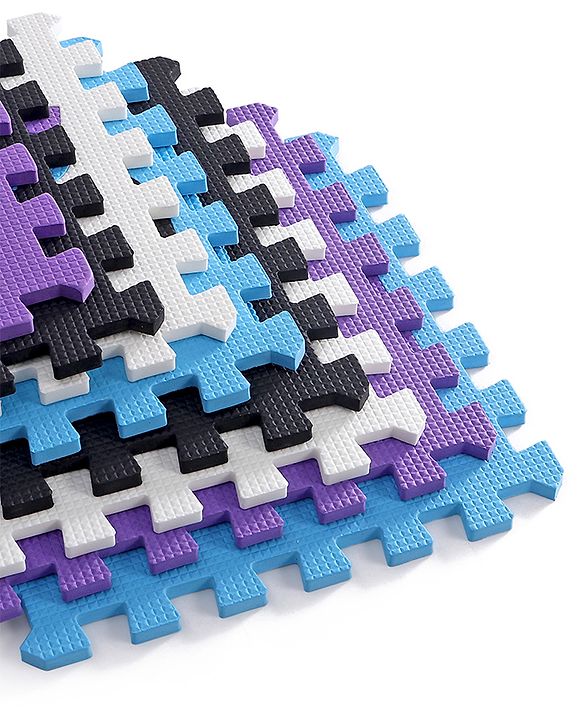 Babyhug Pop Out Floor Puzzle Playmat with Fence (Colour May vary)