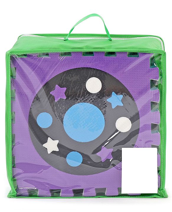 Babyhug Pop Out Floor Puzzle Playmat with Fence (Colour May vary)