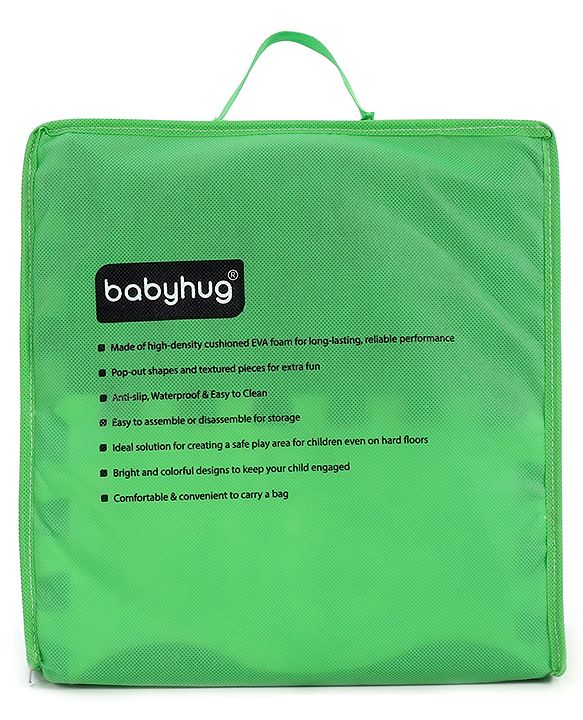 Babyhug Pop Out Floor Puzzle Playmat with Fence (Colour May vary)