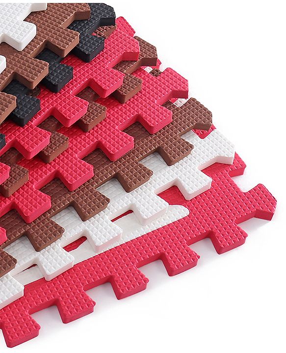 Babyhug Pop Out Floor Puzzle Playmat with Fence (Colour May vary)
