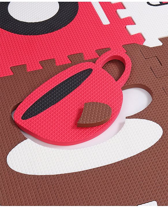Babyhug Pop Out Floor Puzzle Playmat with Fence (Colour May vary)