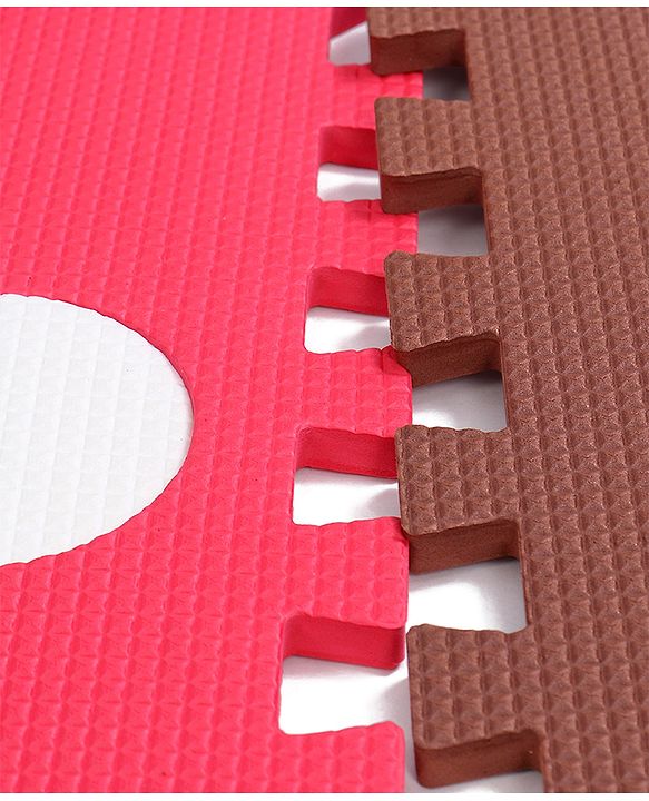 Babyhug Pop Out Floor Puzzle Playmat with Fence (Colour May vary)