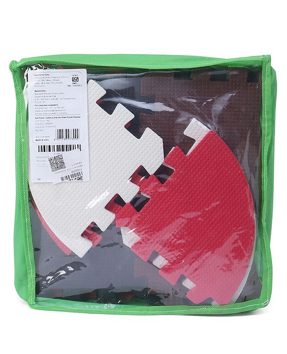 Babyhug Pop Out Floor Puzzle Playmat with Fence (Colour May vary)