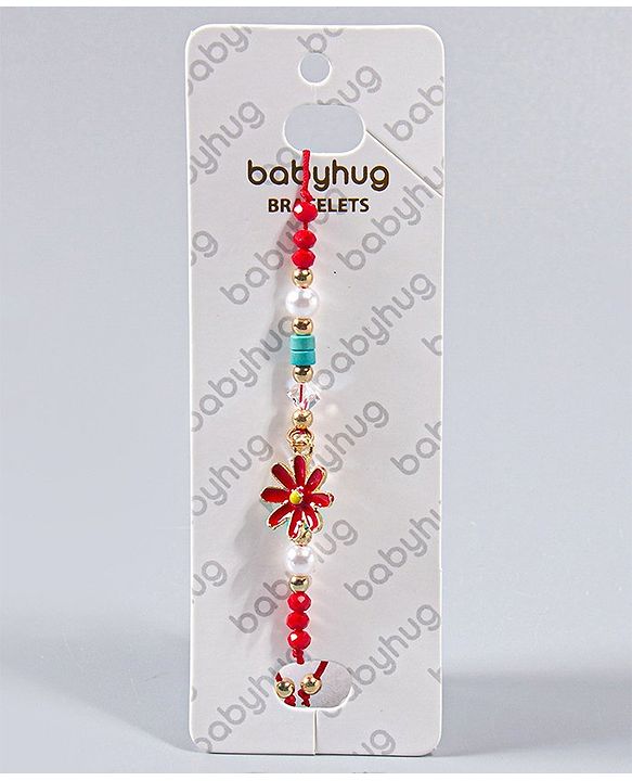 Babyhug Flower Bracelet - Red