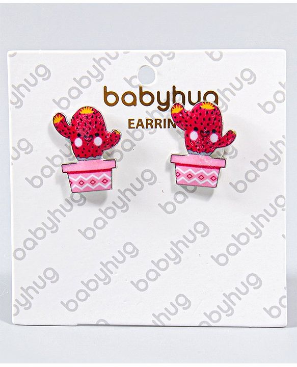 Babyhug Earrings Girl - Red